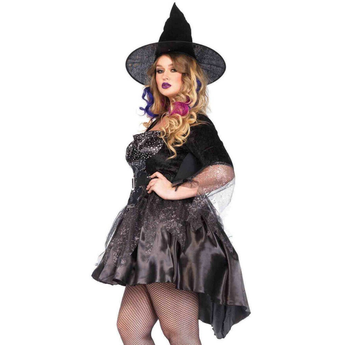 COSTUME HALLOWEEN SEXY STREGA MISTRESS TAGLIE...