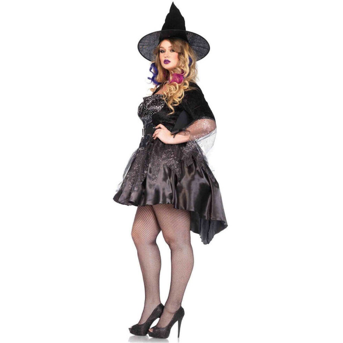 COSTUME HALLOWEEN SEXY STREGA MISTRESS TAGLIE...
