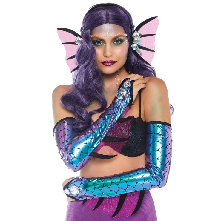 KIT TRAVESTIMENTO HALLOWEEN CARNEVALE DA SIRENETTA SEXY...