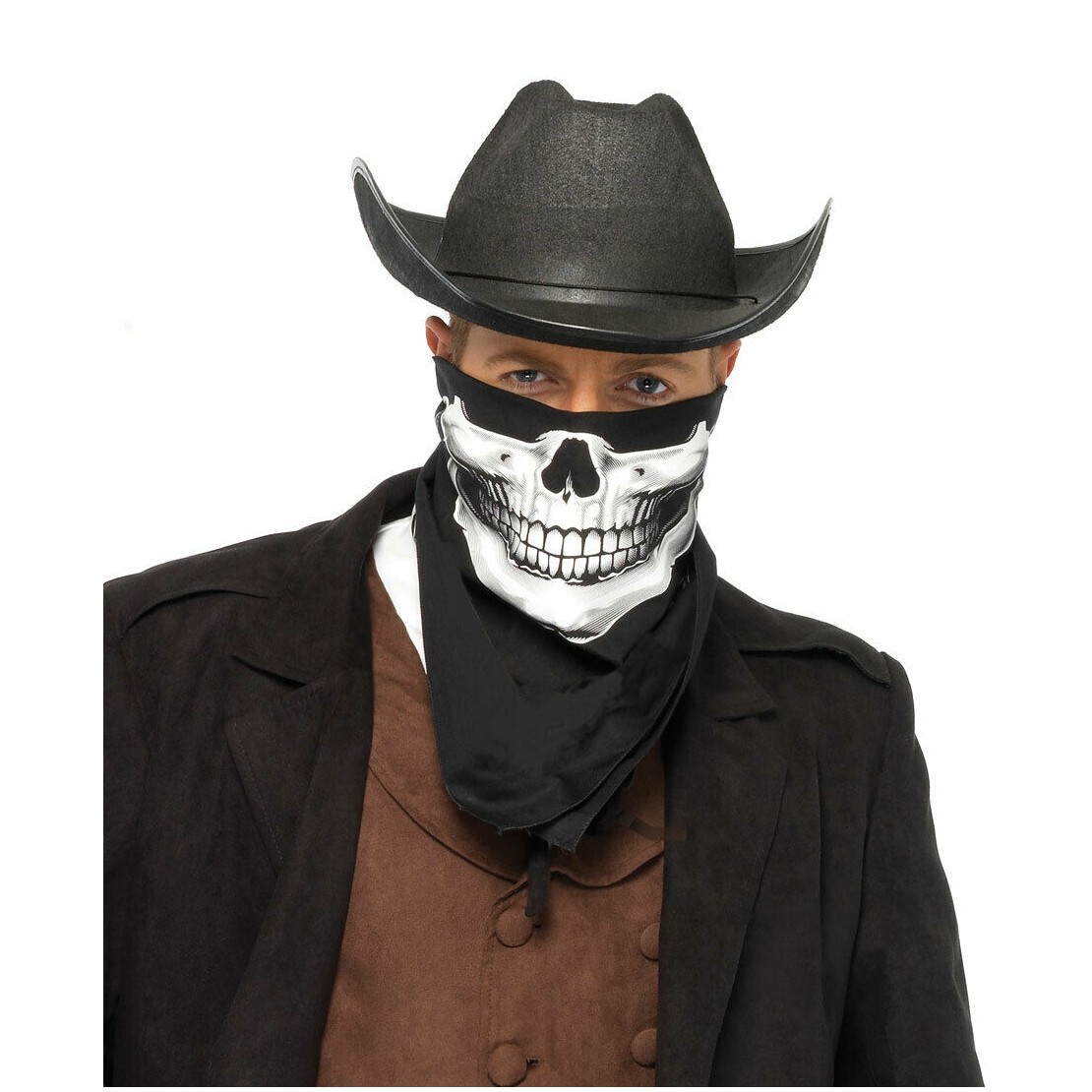 BANDANA STAMPA A TESCHIO COSTUME HALLOWEEN