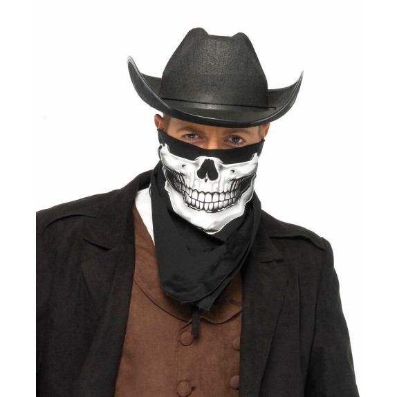 BANDANA STAMPA A TESCHIO COSTUME HALLOWEEN