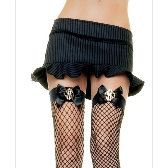 CALZE A RETE SEXY PER DONNA CON SIMBOLO DOLLARO LEG AVENUE
