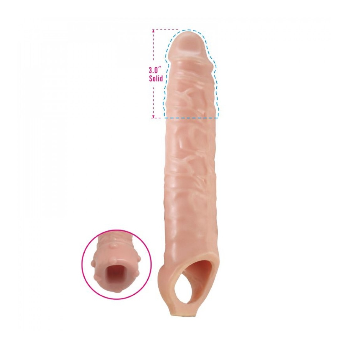 PROLUNGA-GUAINA REALISTICA PER PENE SEX TOY...