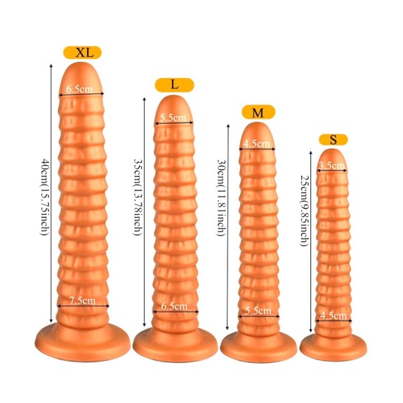 SPINA ANALE A COSTE SEX TOY GRANDI DIMENSIONI GOLDPLAY RIBBED