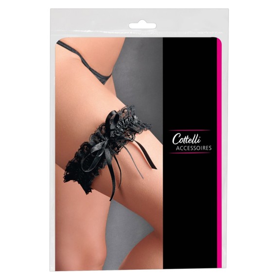 GIARRETTIERA SEXY PER DONNA IN PIZZO E RASO COTTELLI