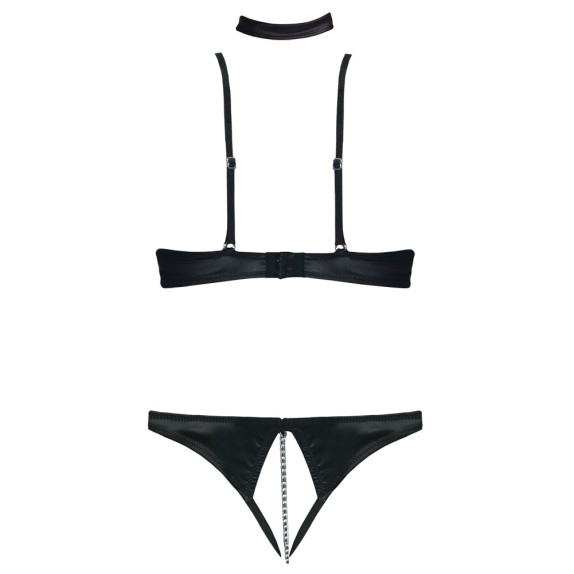COMPLETO INTIMO APERTO SEXY PER DONNA CON CATENELLA