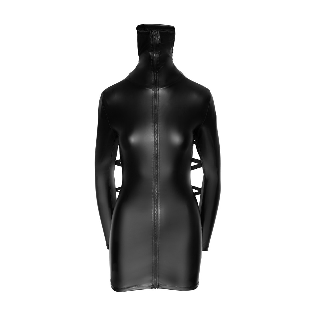 MINI ABITO SEXY COSTRITTIVO IN SPANDEX OPACO...