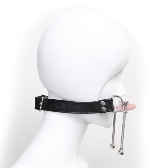 BAVAGLIO SCHIACCIA LINGUA A MORSETTO SEX TOY ADJUSTABLE TONGUE