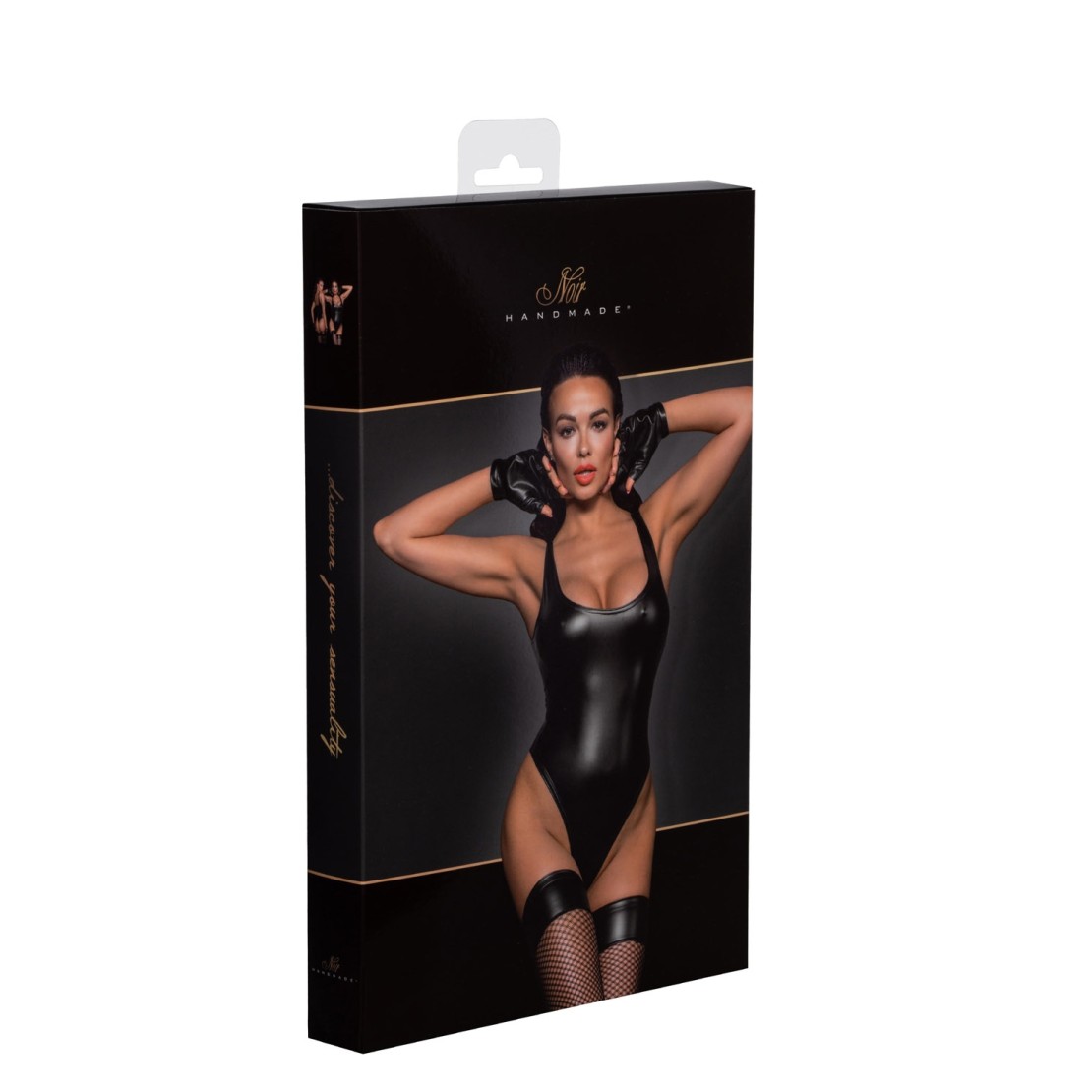 BODY SEXY PER DONNA IN SPANDEX NOIR HANDMADE