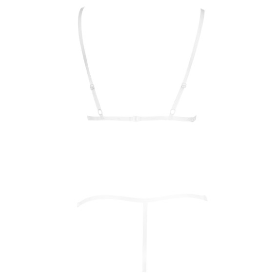 COMPLETO INTIMO IN PIZZO SEXY PER DONNA CON SPALLINE TRASPARENTI