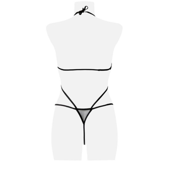 BODY HARNESS SEXY PER DONNA CON GUANTI E CALZE GREY VELVET