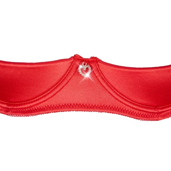 SEXY COMPLETO INTIMO ROSSO PER DONNA APERTO CON REGGICALZE
