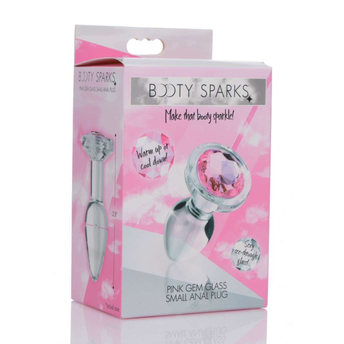 PLUG ANALE SEXY IN VETRO CON GIOIELLO BOOTY SPARKS