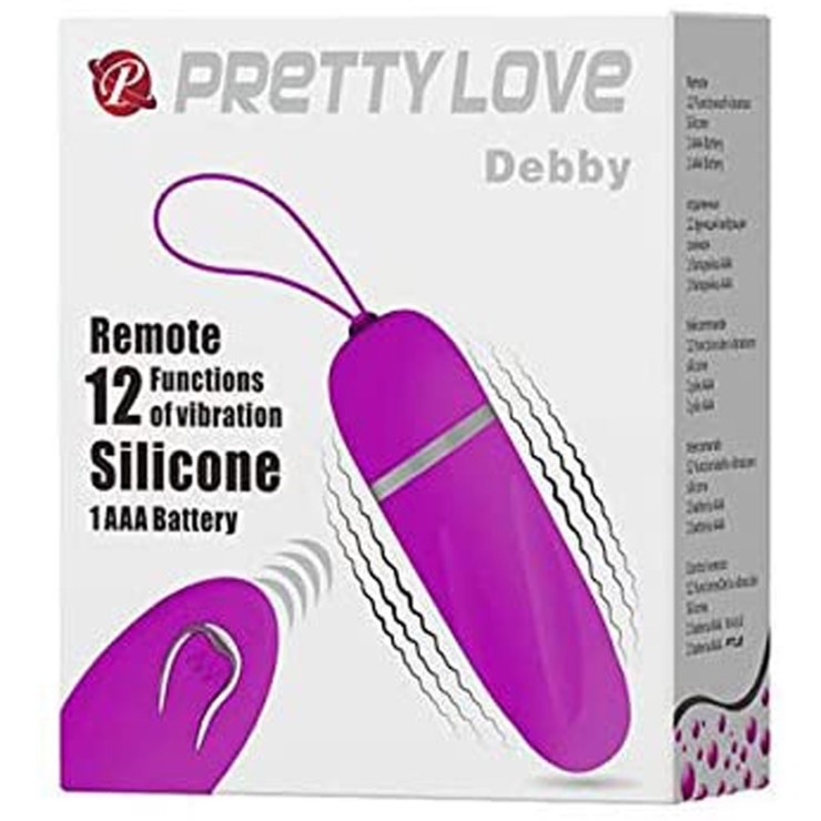 OVETTO VAGINALE VIBRANTE CON TELECOMANDO SEX TOY DEBBY 2