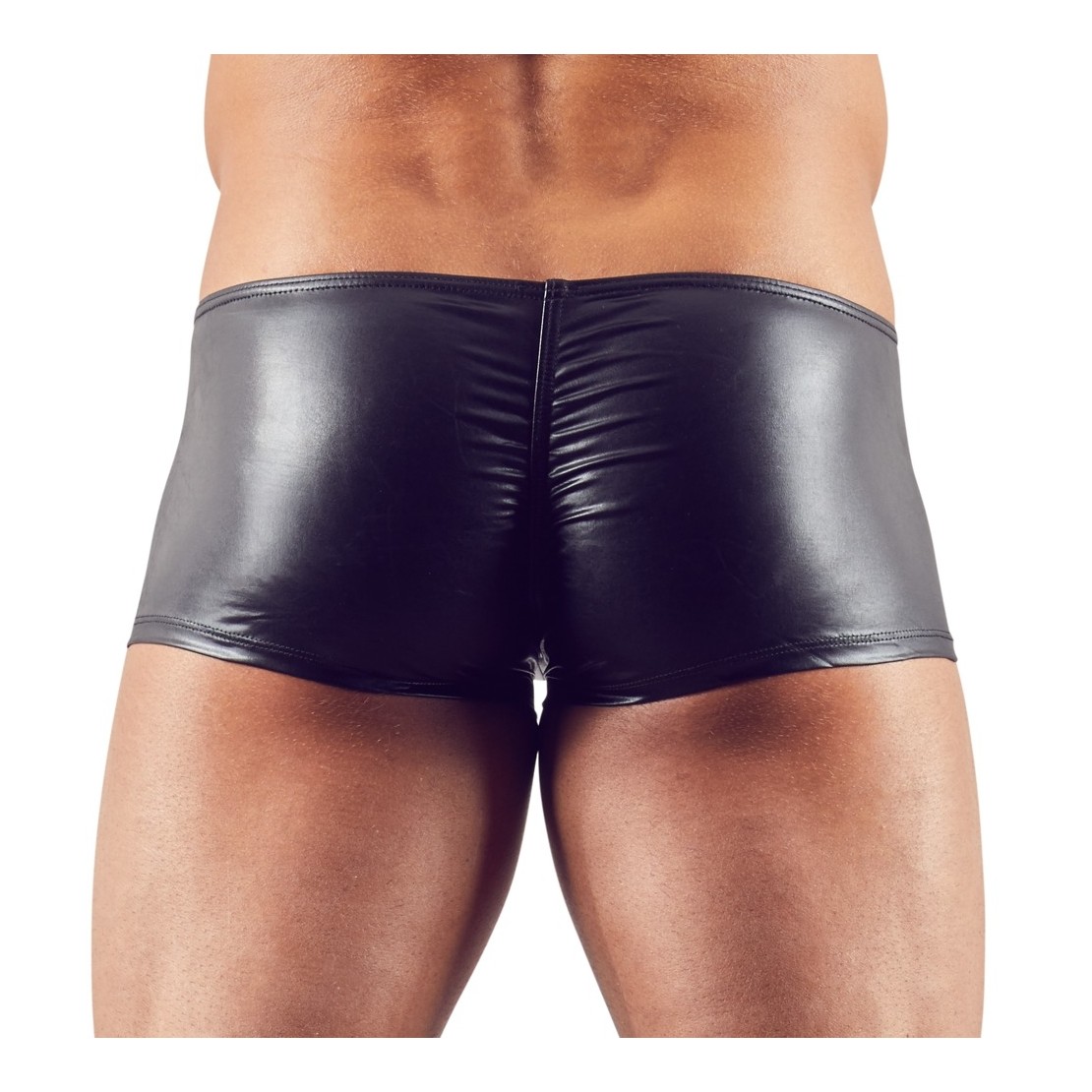 PANTALONCINO NERO SEXY PER UOMO EFFETTO BAGNATO