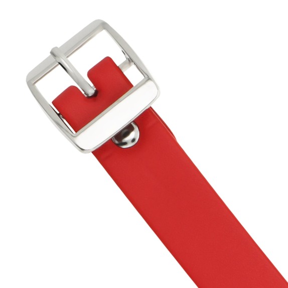 COLLARE SEXY ROSSO CON CIONDOLO IN METALLO