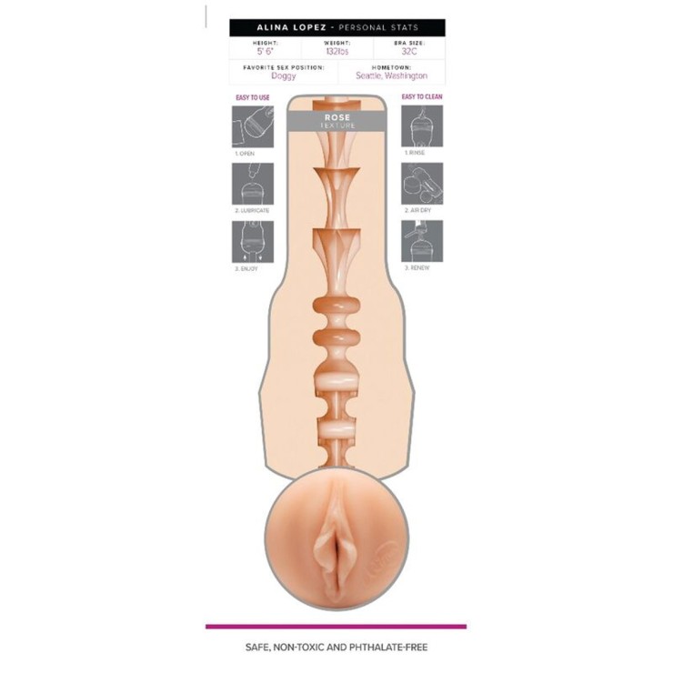 MASTURBATORE FLESHLIGHT PER UOMO SEX TOY VAGINA ALINA LOPEZ 2