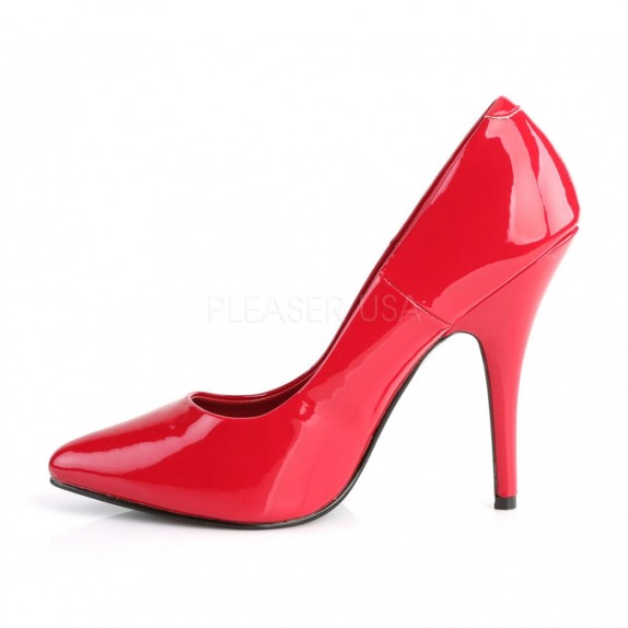 DECOLTE' TACCO SPILLO 11 CM ROSSO LUCIDO