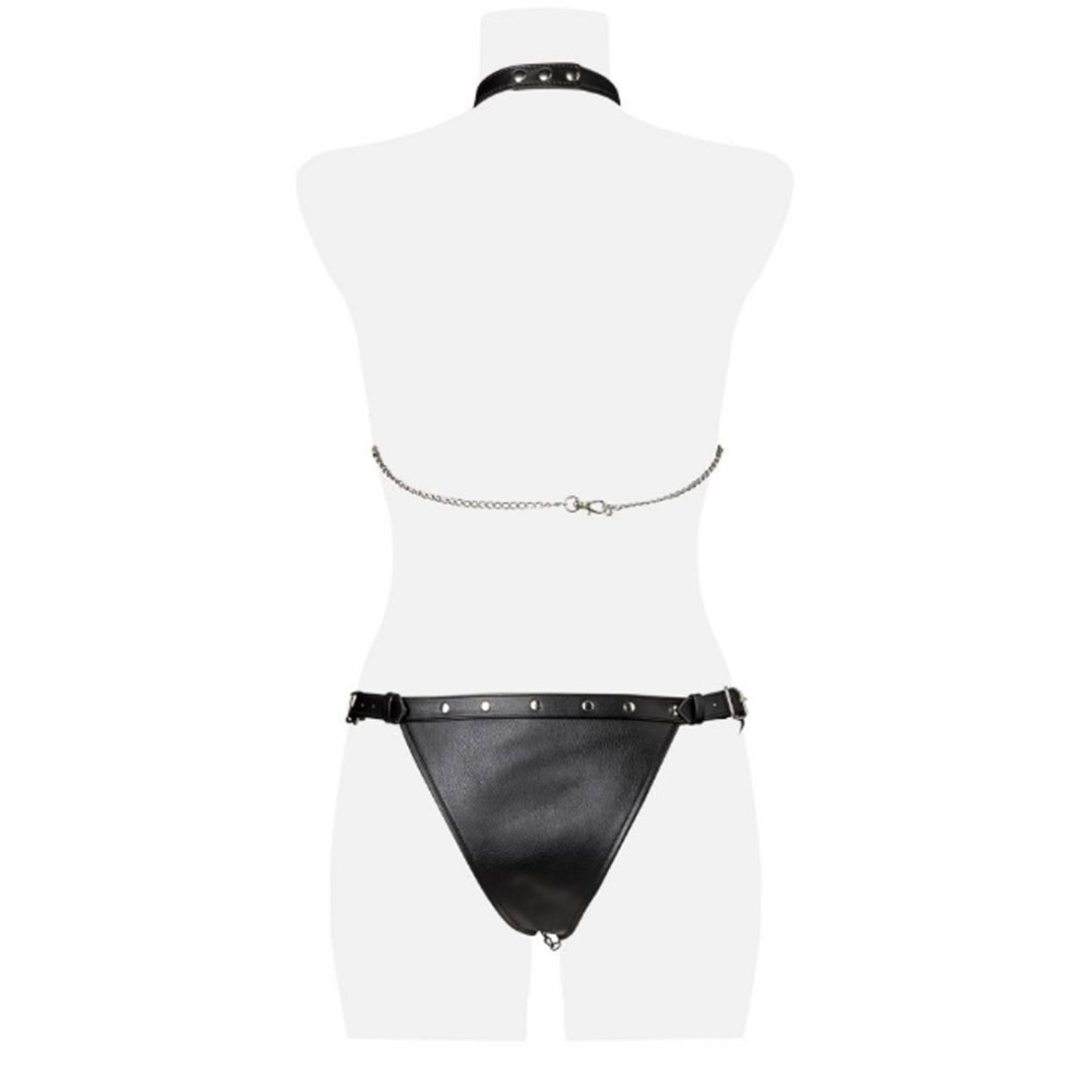 HARNESS COMPLETO INTIMO SEXY DONNA CON CATENE...