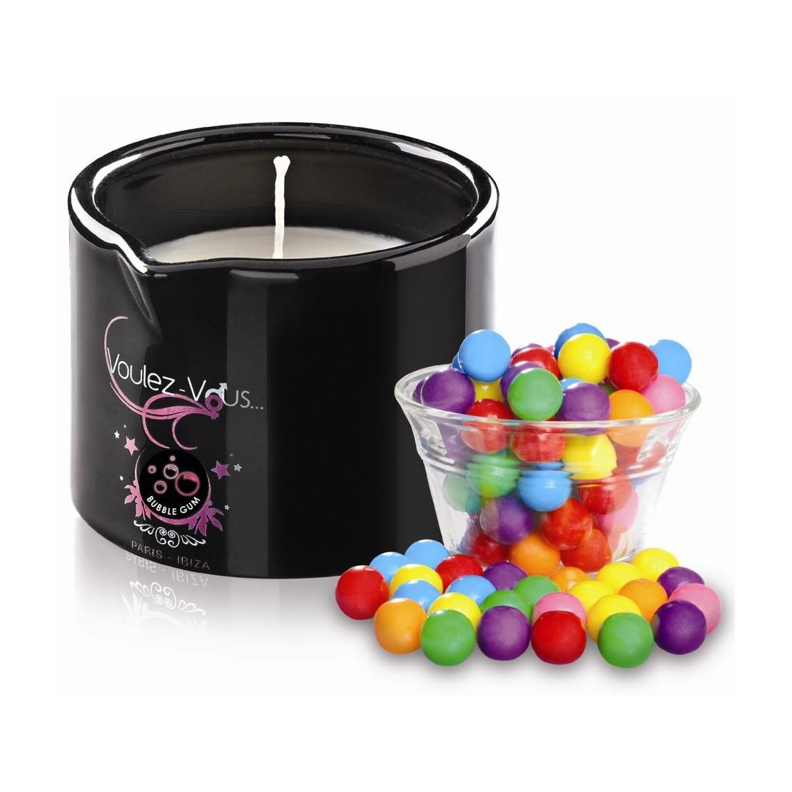 CANDELA PER SEXY MASSAGGIO AL GUSTO BUBBLE GUM
