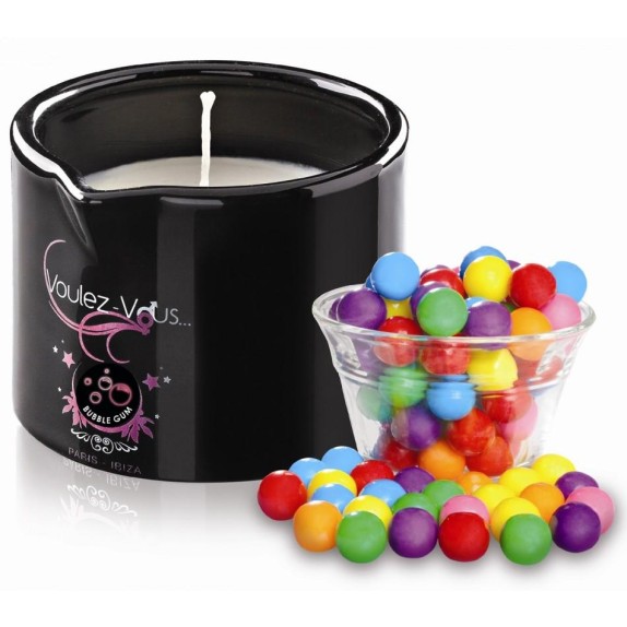 CANDELA PER SEXY MASSAGGIO AL GUSTO BUBBLE GUM