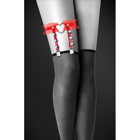 GIARRETTIERA SEXY CON GANCETTI PER CALZE E FIOCCO ACCESSORIO SEXY