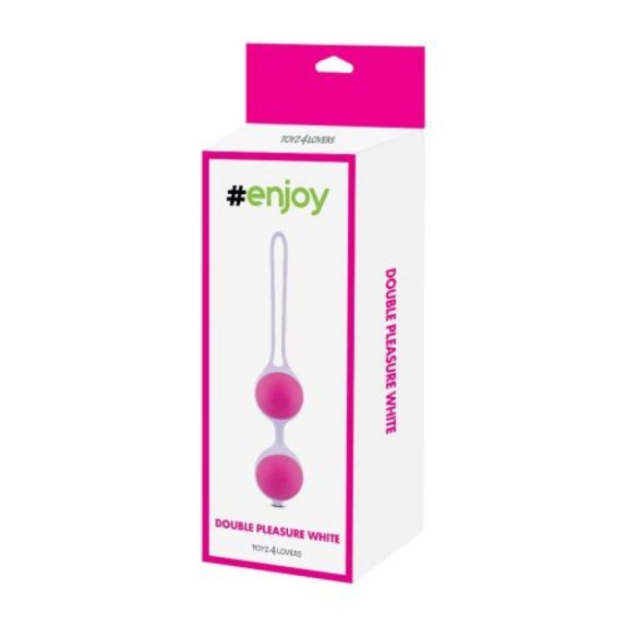 PALLINE VAGINALI AUTOVIBRANTI DOUBLE PLEASURE WHITE ENJOY