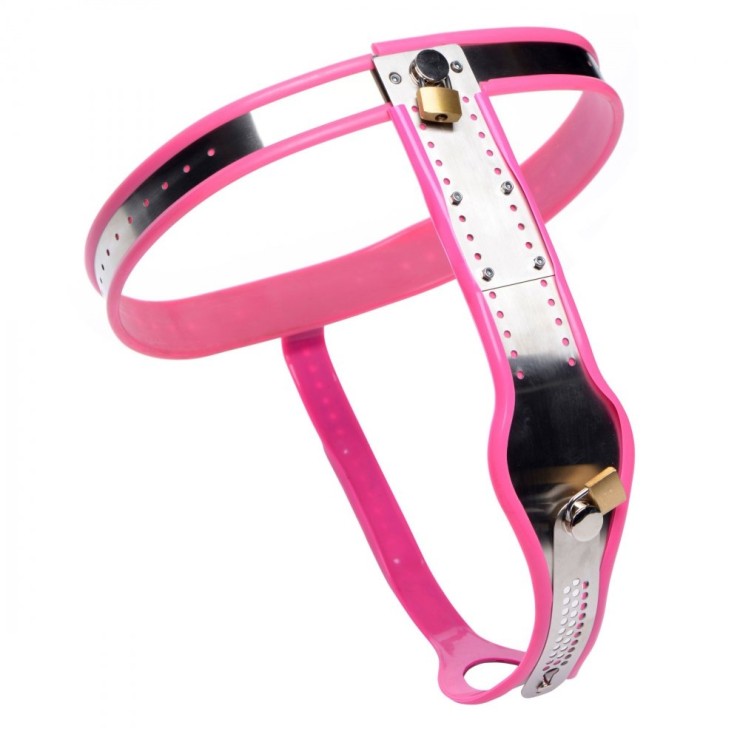 CINTURA DI CASTITA' PER DONNA PER GIOCHI SADOMASO PINK... 2
