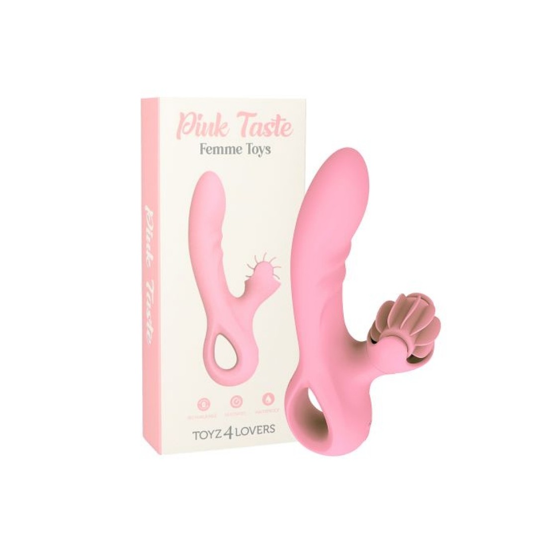 VIBRATORE RABBIT CON LINGUE IN SILICONE SEX TOY...