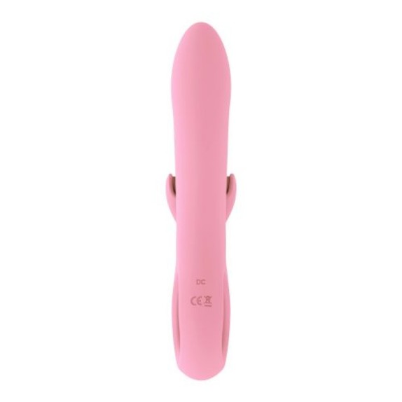 VIBRATORE RABBIT CON LINGUE IN SILICONE SEX TOY PINK TASTE