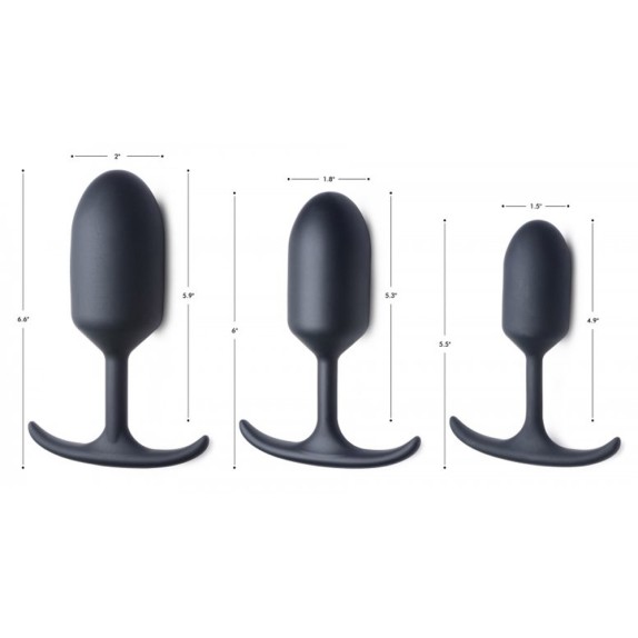 PLUG ANALE CON PESO IN METALLO SEX TOY HEAVY HITTER