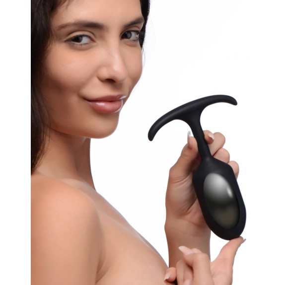 PLUG ANALE CON PESO IN METALLO SEX TOY HEAVY HITTER