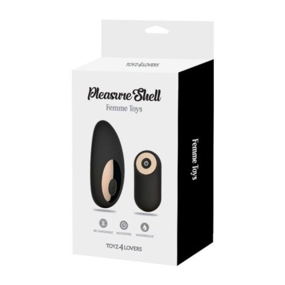 PLEASURE SHELL STIMOLATORE CLITORIDEO SEX TOY CON TELECOMANDO WIRELESS