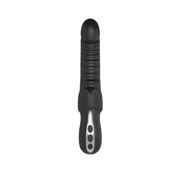 VIBRATORE CON RILIEVI SEX TOY RICARICABILE TYPHON MIDNIGHT MAGIC