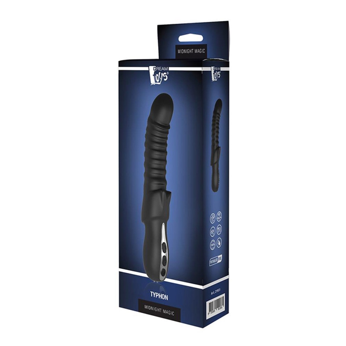 VIBRATORE CON RILIEVI SEX TOY RICARICABILE...