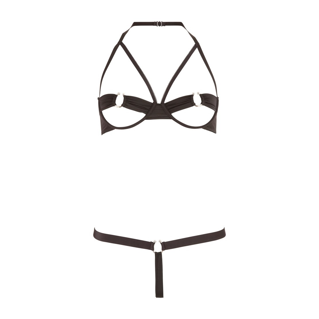COMPLETO INTIMO SEXY PER DONNA REGGISENO APERTO...
