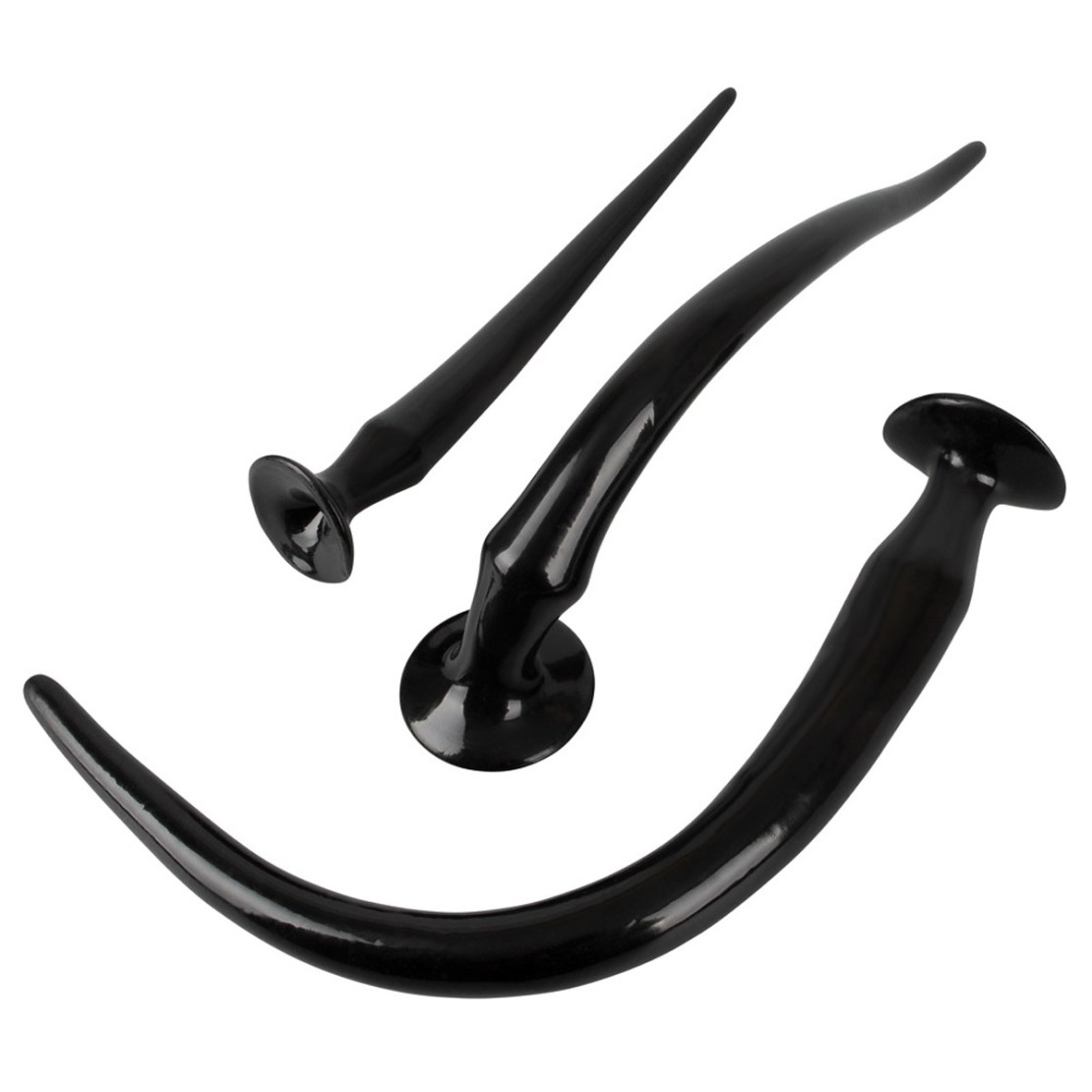 SET 3 SPINE ANALI FLESSIBILI SEX TOYS CON VENTOSA