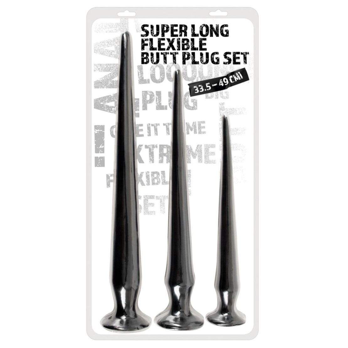 SET 3 SPINE ANALI FLESSIBILI SEX TOYS CON VENTOSA