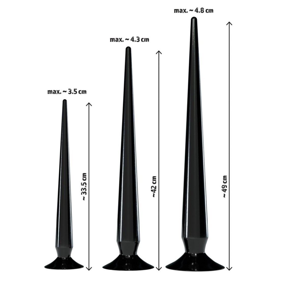 SET 3 SPINE ANALI FLESSIBILI SEX TOYS IN SILICONE