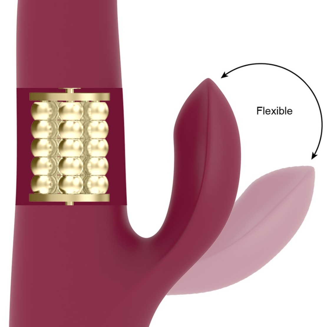 VIBRATORE RABBIT CON SFERE STIMOLANTI SEX TOY