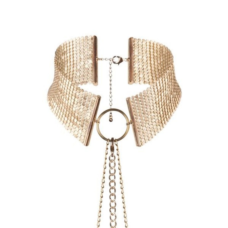 COLLARE IN METALLO SEXY CON CATENELLA VARI COLORI BIJOUX