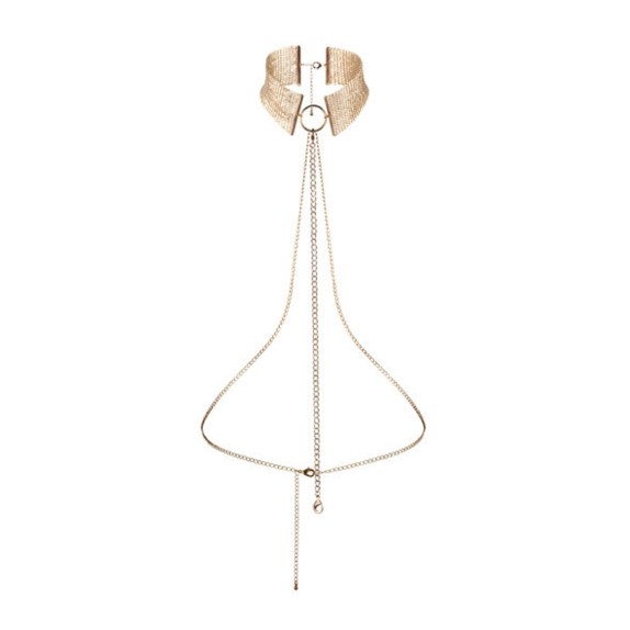 COLLARE IN METALLO SEXY CON CATENELLA VARI COLORI BIJOUX