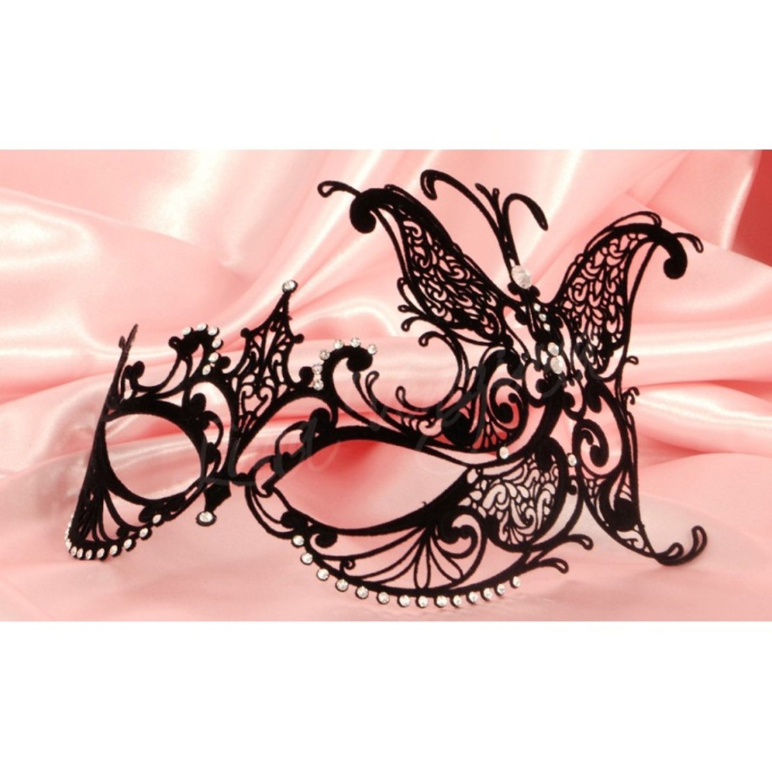 MASCHERA SEXY PER DONNA IN FILIGRANA CON STRASS...