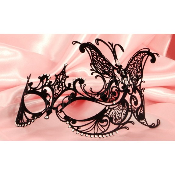 MASCHERA SEXY PER DONNA IN FILIGRANA CON STRASS LINDA