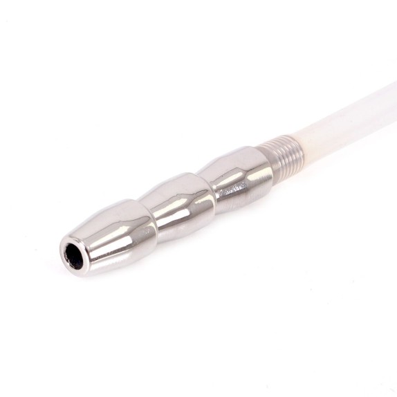 SONDA URETRALE CON ANELLO PER GLANDE SEX TOY LARGE RIBBED