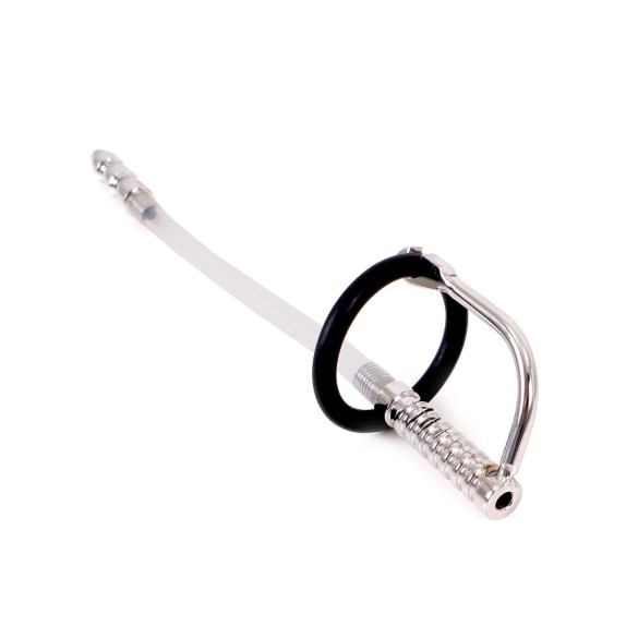 SONDA URETRALE CON ANELLO PER GLANDE SEX TOY LARGE RIBBED