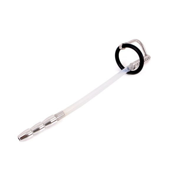 SONDA URETRALE CON ANELLO PER GLANDE SEX TOY LARGE RIBBED