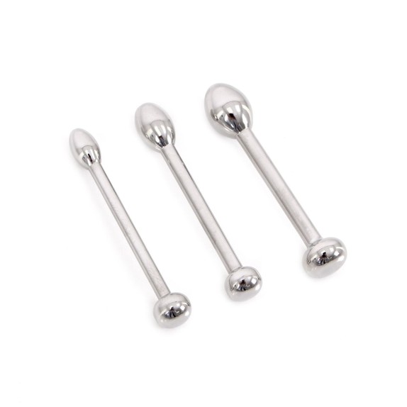 KIT DIVARICATORI URETRALI-SPERMA STOPPER IN ACCIAIO SEX TOY URETHRAL TRAINER