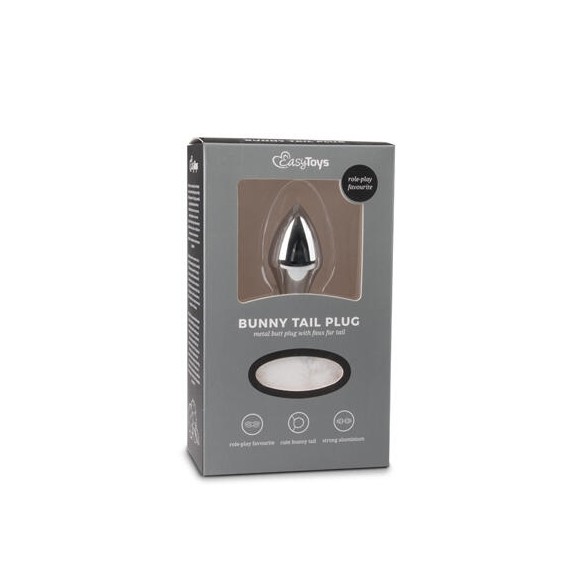 PLUG ANALE IN ALLUMINIO CON CODA DI CONIGLIO BUNNY TAIL