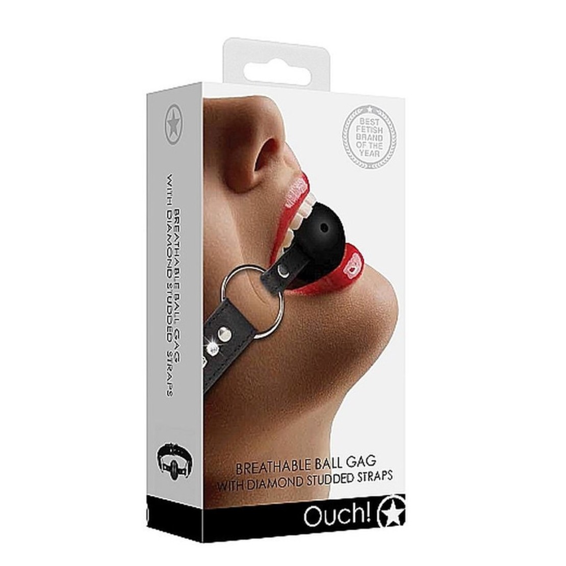 MORSO-BALL GAG  CON STRASS SUL CINTURINO...